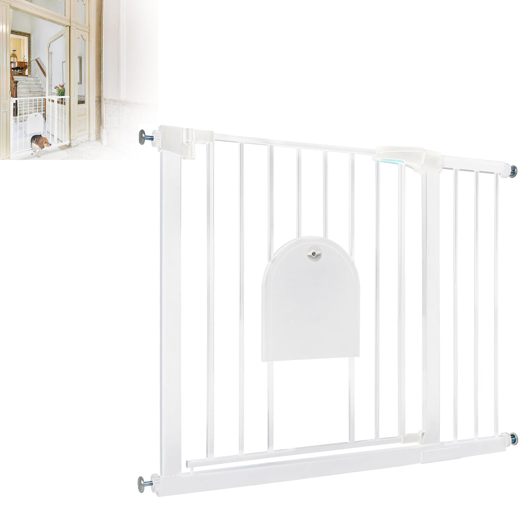 Türschutzgitter Ohne Bohren Treppengitter für Kinder 95-105cm breit, Auto-Close Baby Türgitter Trepp
