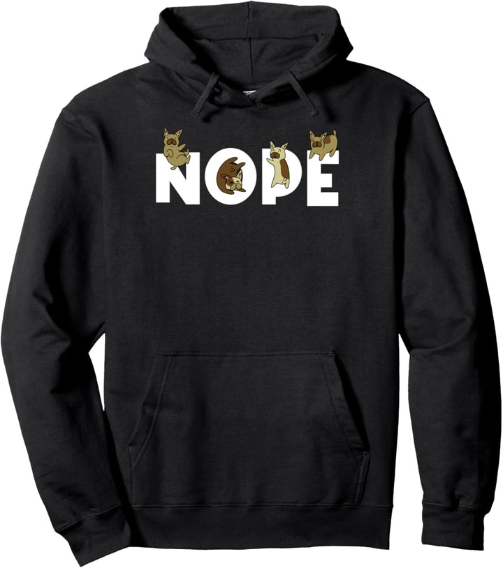 Frenchie Nope Französische Bulldogge Pullover Hoodie