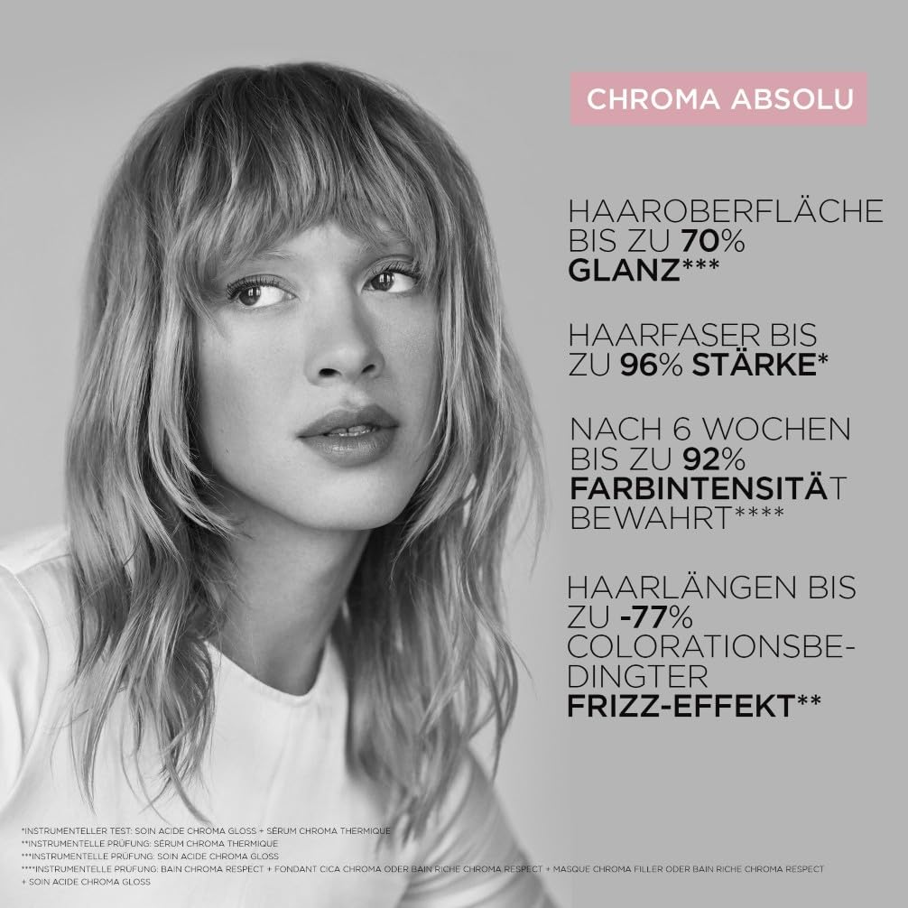 Kérastase, Chroma Absolu, Pflegeroutine mit Shampoo, Conditioner und Hitzeschutz, Für strapaziertes