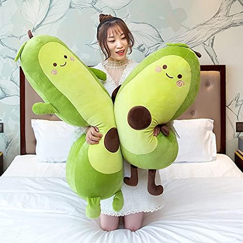 Tikwisdom Avocado, Alligatorbirne, grüne Avocado, Simulation Avocado, Plüschtier, Puppenschlafkissen