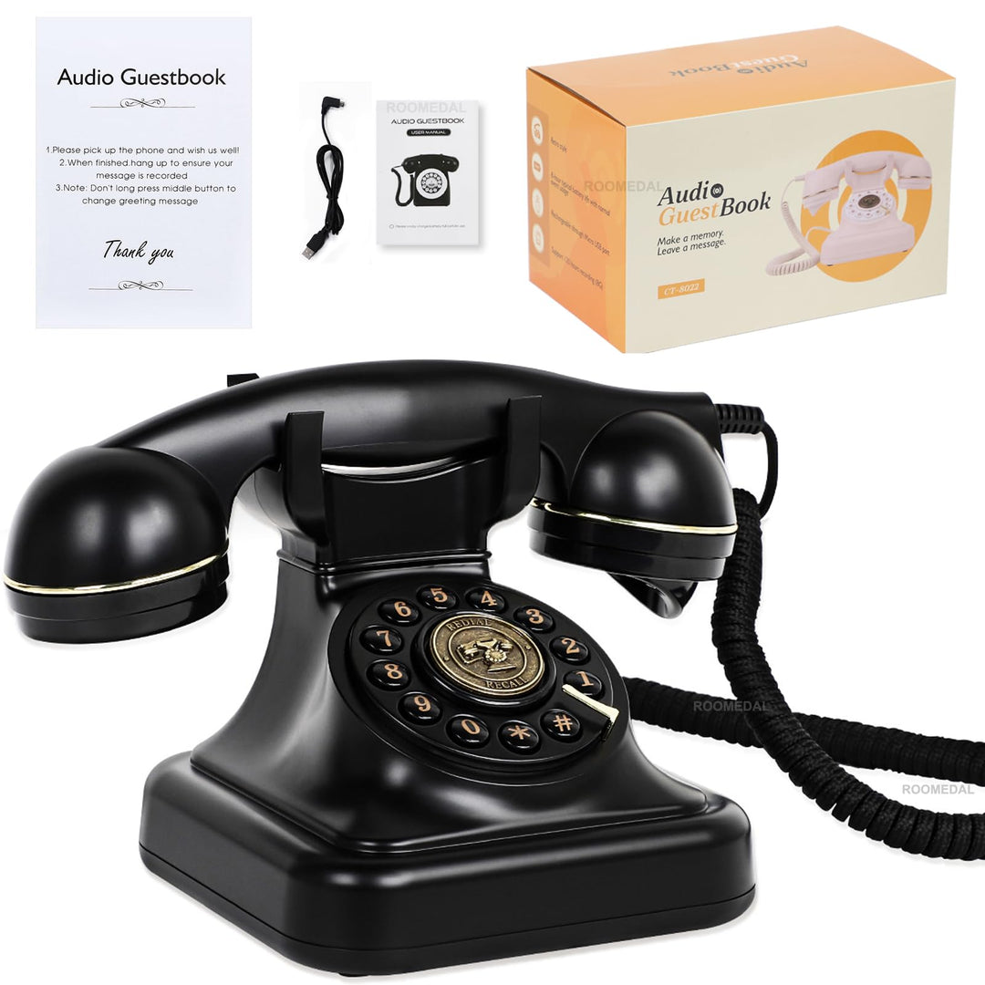 Audio-Gästebuch Hochzeitstelefon, Audio-Telefon-Gästebuch, Hinterlassen Sie eine Nachricht Telefon f