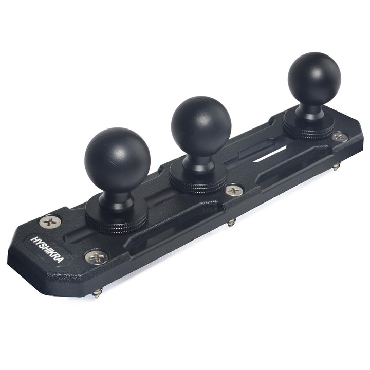 Universelle 25 mm Kugelhalter-Grundplatte – 3-Kugel-Hochleistungs-Montagebasis mit Schrauben, kompat