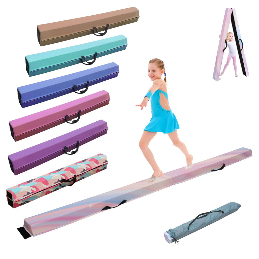 schwebebalken Kinder Schwebebalken klappbar Balken Gymnastik 240/270/300cm PU Leder schwebebalken fü