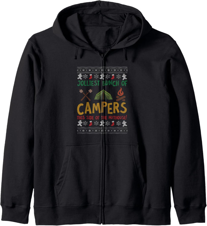 Jolliest Bunch Of Campers Christmas Kapuzenjacke