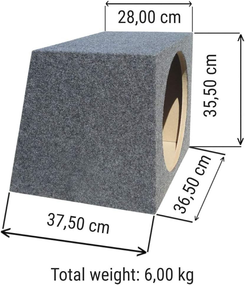 Generik LAUFGITTER LEERER Kasten FÜR SUB SUBWOOFER TIEFTON Lautsprecher VON 30,00 cm 300 MM 12" Form