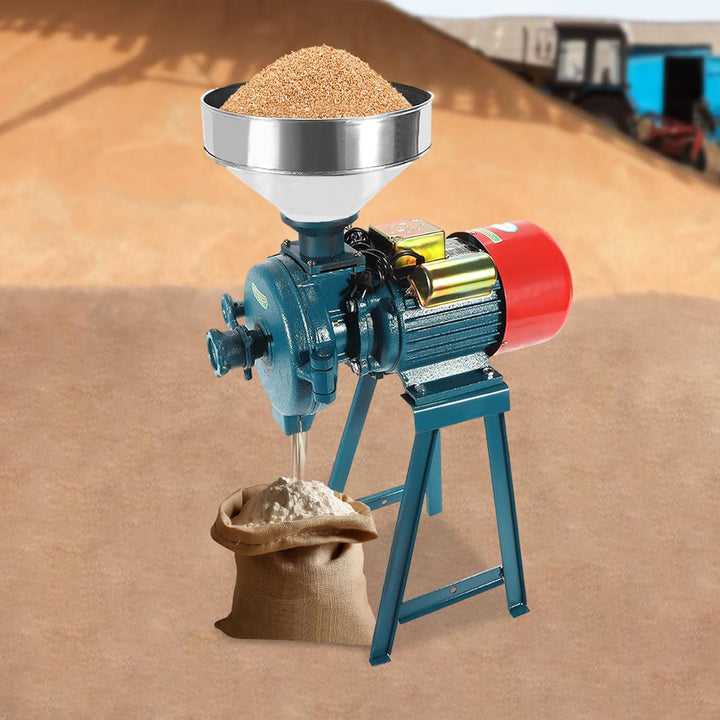 2200W 220V Getreidemühle, Elektrische Getreidemühle, Getreidemühle Mühle Nussmühle mit Trichter, Kom