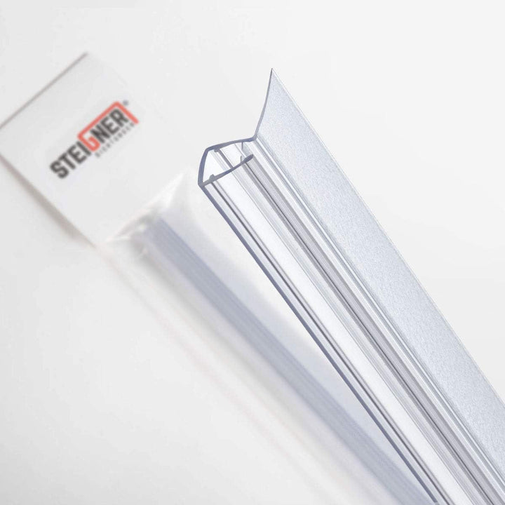 STEIGNER Duschdichtung, 180cm, Glasstärke 6/7/ 8 mm, Gerade PVC Ersatzdichtung für Dusche, UK11 Stär