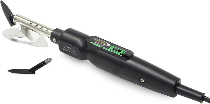 JAMARA 172131 - Folienbügeleisen Pro Decal - Teflonbeschichtete Gleitsohlen (rund / flach), Bügeln a