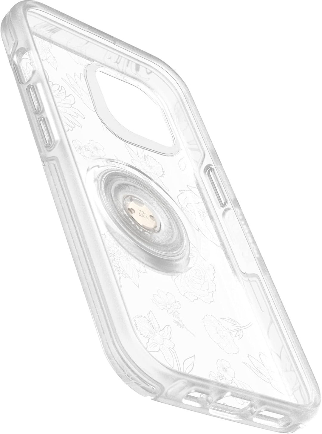 OtterBox Otter + POP Symmetry Clear Series für iPhone 14 & iPhone 13 – Blume des Monats (transparent
