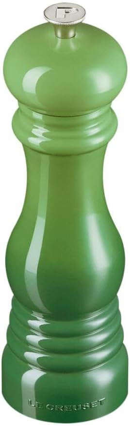 Le Creuset Pfeffermühle, ABS-Kunststoff, 6,2 x 6,2 x 20,8 cm, Keramik-Mahlwerk, Bamboo, 440012140800