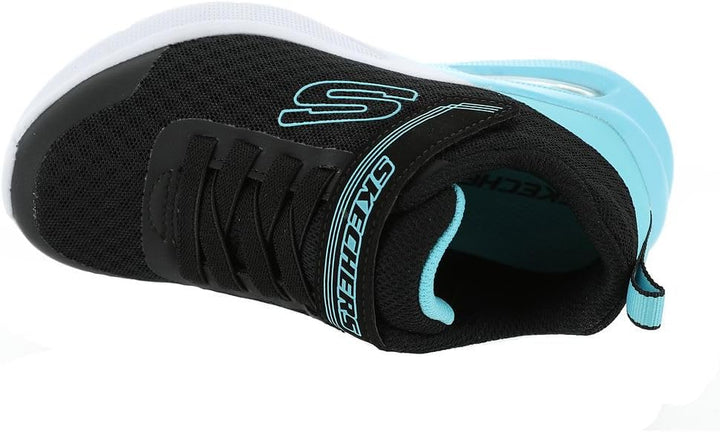 Skechers Unisex Kinder 302343l Blk Sneaker 27 EU Black Mesh Turq Trim, 27 EU Black Mesh Turq Trim