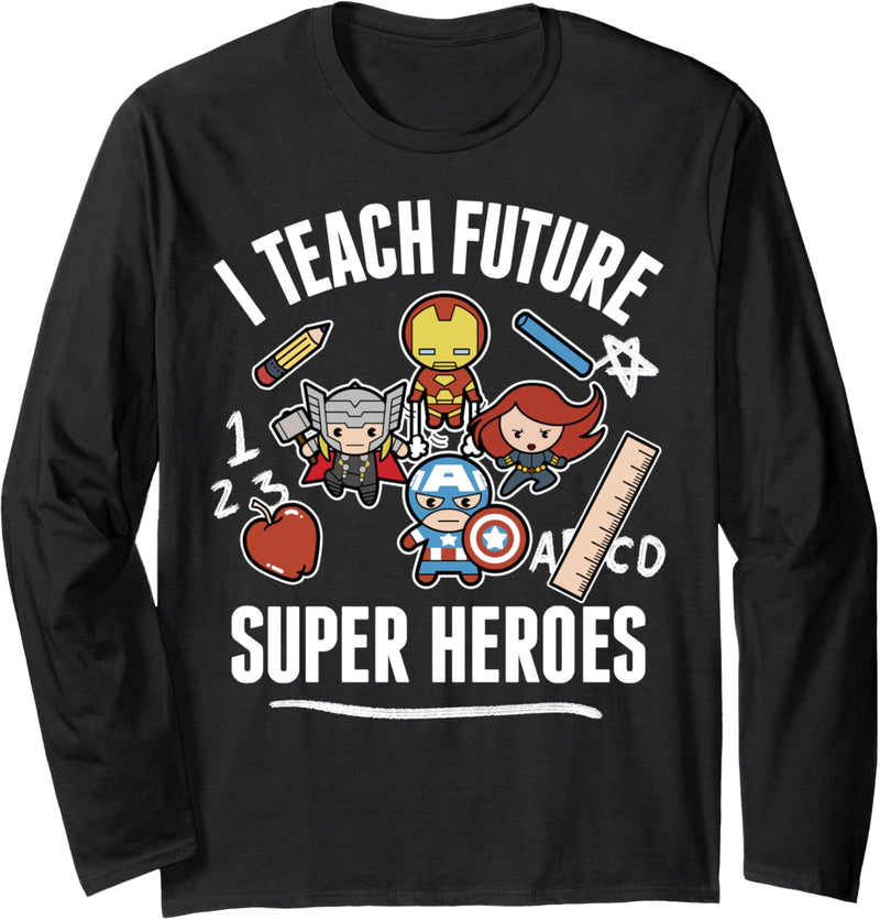 Marvel Avengers I Teach Future Super Heroes Langarmshirt