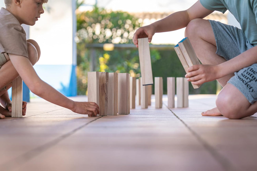Grosser Turm mit Würfel - Kinder Geschicklichkeitsspiel - Mit Blöcke Tasche Würfel - Spielzeug für D