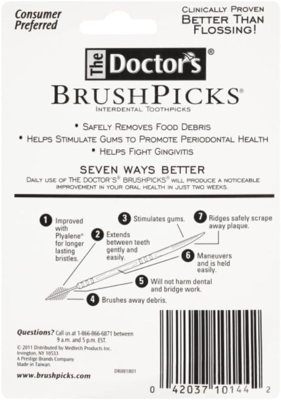 Doctors Zahnreinigungsbürstchen, 275 Stück 275 stück (3er Pack), 275 stück (3er Pack)