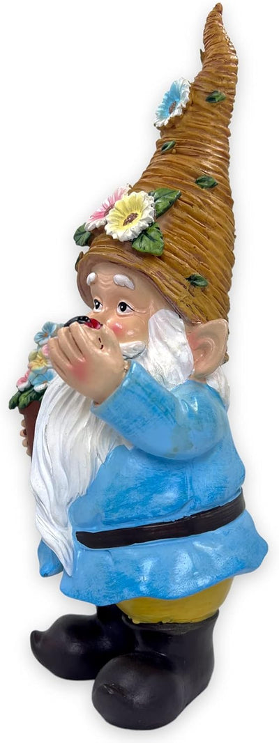 MIJOMA Gartenzwerg Gartengnom GNOME Dwarf Garten Dekoration Gartendeko Wichtel Zwerg für den Garten