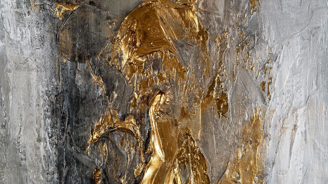 YS-Art Luxus Abstrakt Design Acryl Gemälde auf Leinwand Milchstrasse handgemalt Wandbilder Wohnzimme