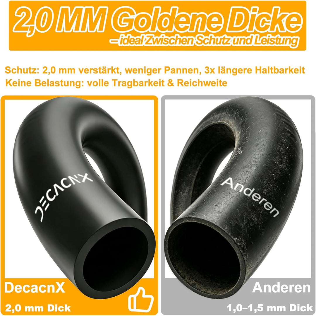 50/75-6.1 Reifen und Schlauch Verstärkt Komplettset, Offroad E Scooter Reifen 8 1/2 x2 mit Schlauch