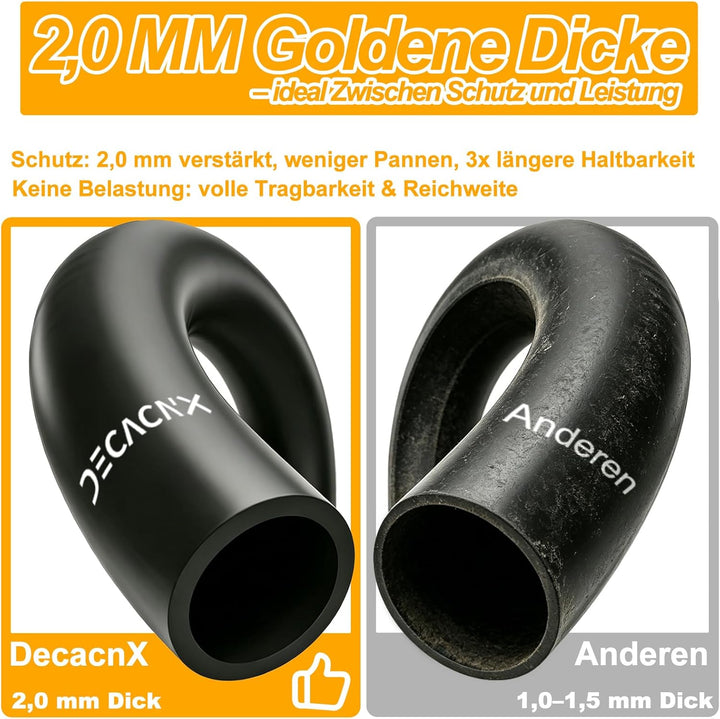 50/75-6.1 Reifen und Schlauch Verstärkt Komplettset, Offroad E Scooter Reifen 8 1/2 x2 mit Schlauch