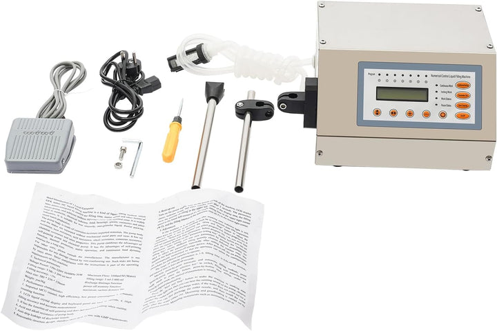 Flüssigkeitsfüllmaschine mit Fusspedal, Abfüllmaschine für flüssigen Saft, CNC, 30 W, geeignet für d