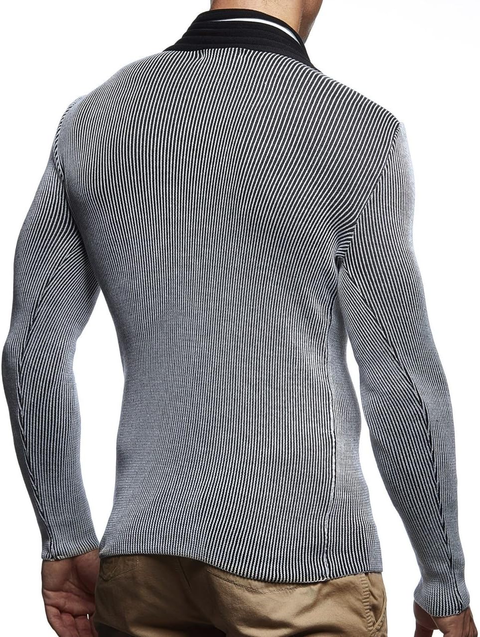 Leif Nelson Herren Pullover Strickpullover Hoodie Basic Schalkragen Sweatshirt Longsleeve Langarm Sw