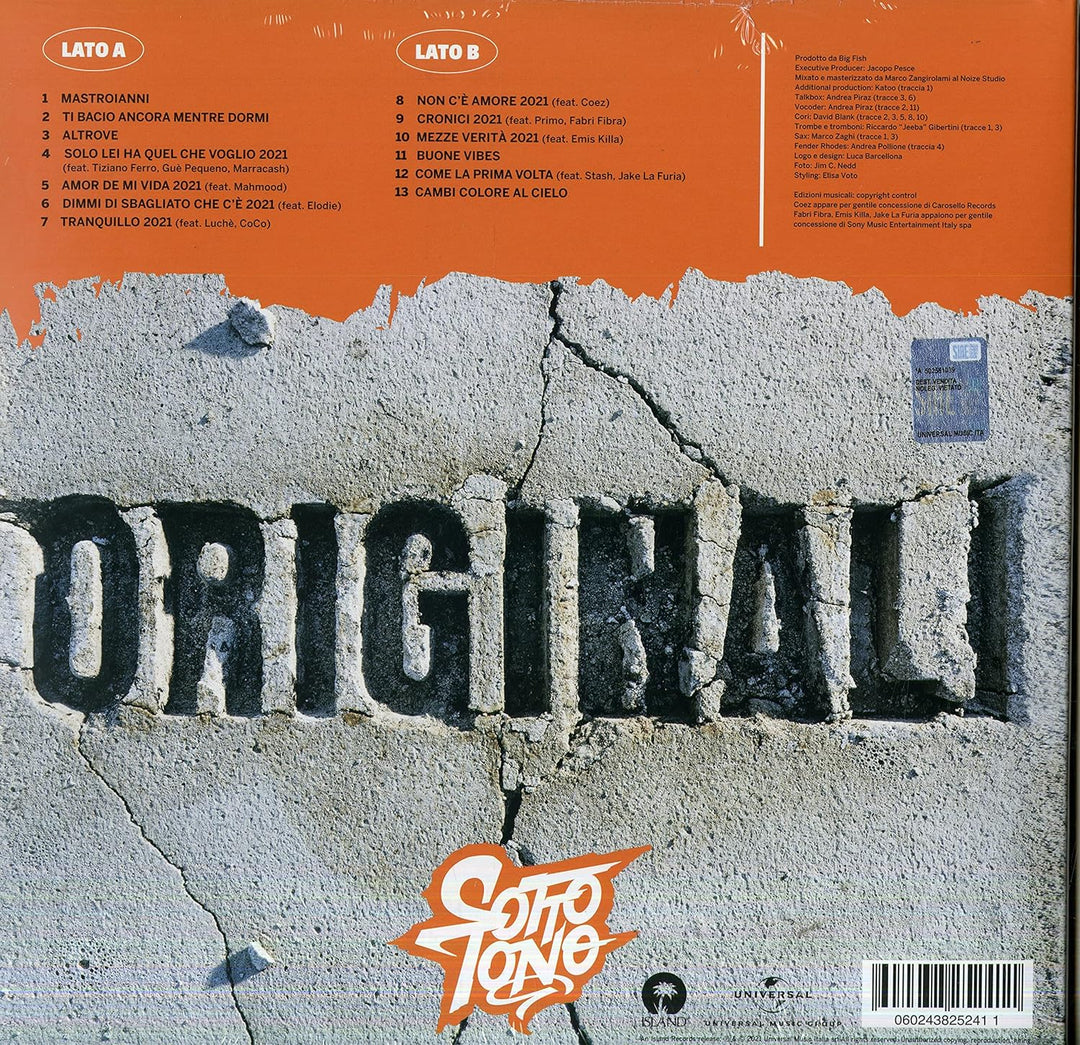 Originali, Vinyl