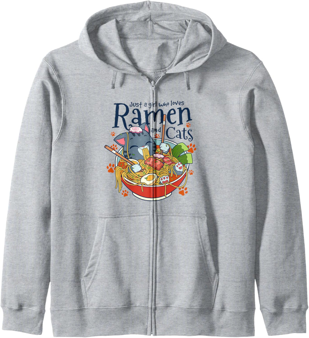 Kawaii Niedliche Anime Katze Mädchen Otaku Japanische Ramen Kapuzenjacke
