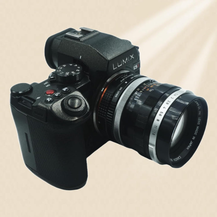 PHOLSY Objektivadapter mit Blendenhebel Kompatibel mit Canon FD auf L Mount für FD FL Objektiv und L