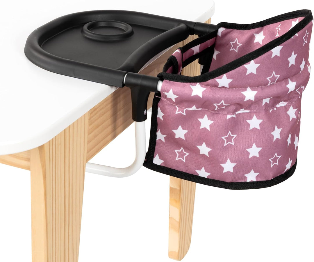 Bayer Design 65976AA Puppentischsitz, Sitz für Puppen mit intergiertem Tablett, für Puppen bis 46 cm
