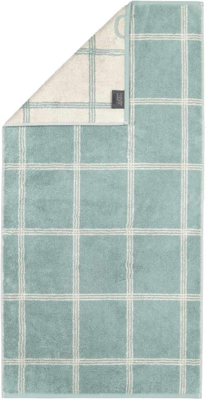 CAWÖ Home Handtücher Luxury Home Two-Tone Grafik 604 Salbei - 43 Duschtuch 80x150 cm, Duschtuch 80x1