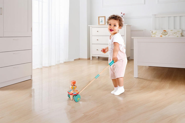Hape Tanzende Schmetterlinge – Holz-Schiebespielzeug und Lauflernhilfe, flatternde Schmetterlinge be