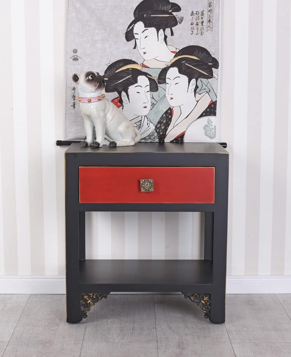 China Schrank Nachtschrank Vintage Nachttisch Nachtkonsole Nachtkommode Ablage mya054 Palazzo Exklus