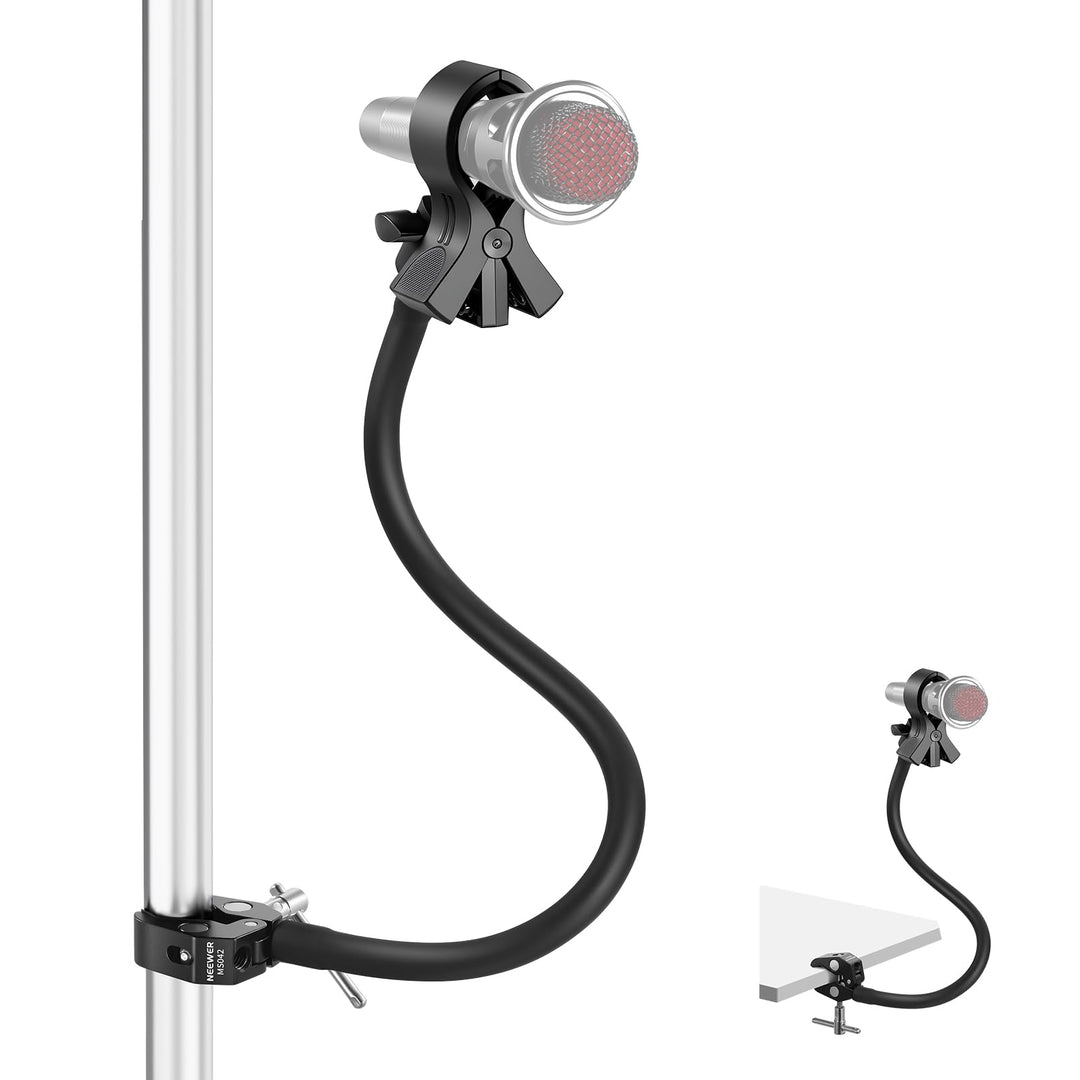 NEEWER Microphone Stand mit flexiblem Mikrofon Arm, verstellbarer Tisch Mic Halterung mit Mikrofonkl