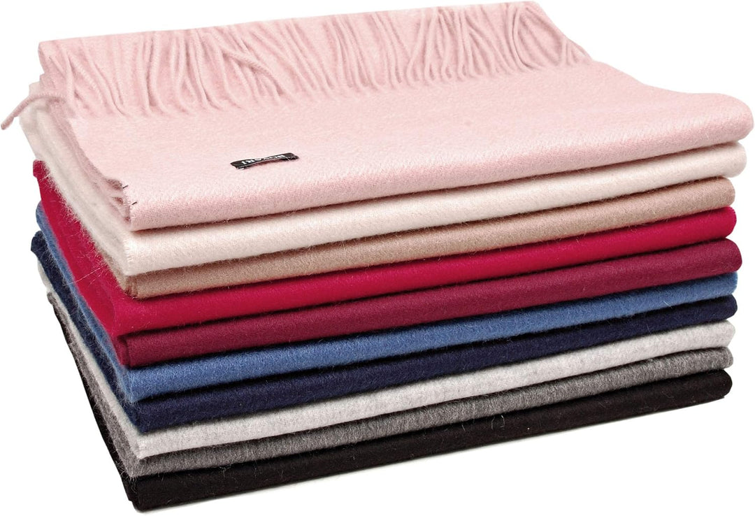 Bovari Kaschmir Schal Damen – 100% Kaschmir/Cashmere – Premium Qualität – 180 x 31 cm - viele Farben