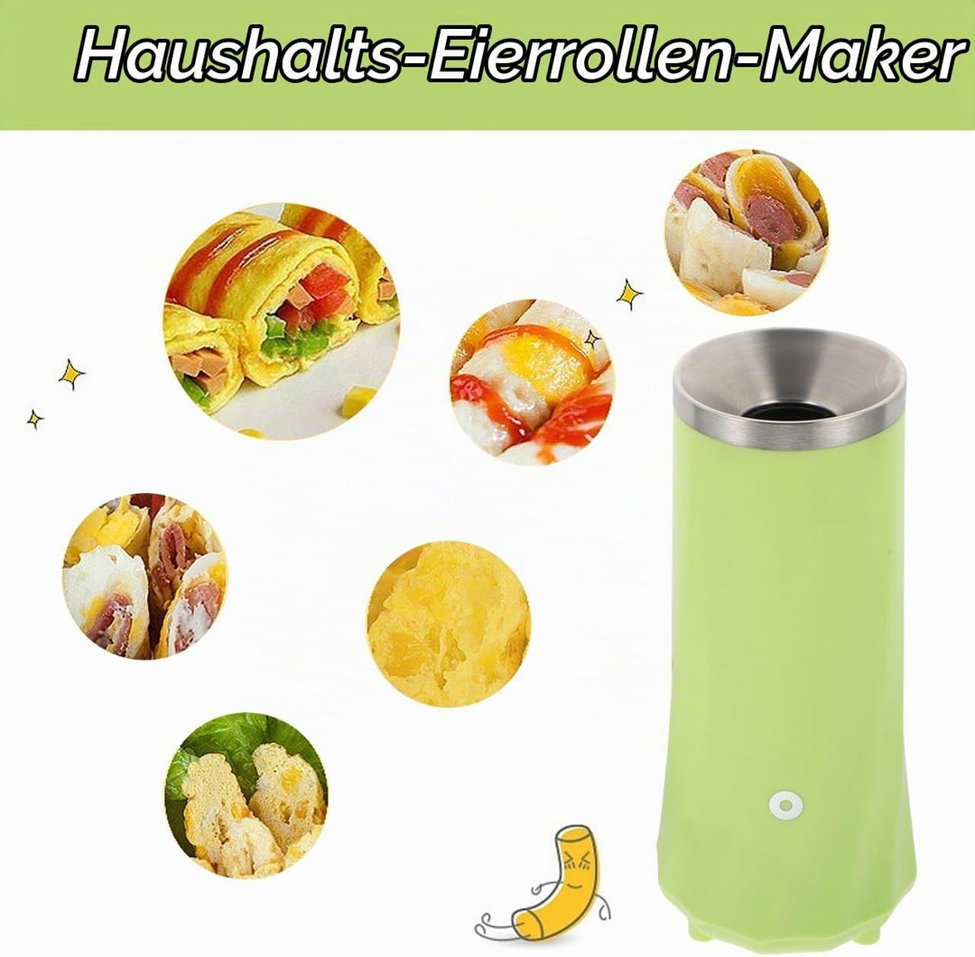Cabilock Elektrischer Eierbrötchenhersteller Mini Eierrolle Maschine Für 1-7 Eier Mit Antihaftbeschi