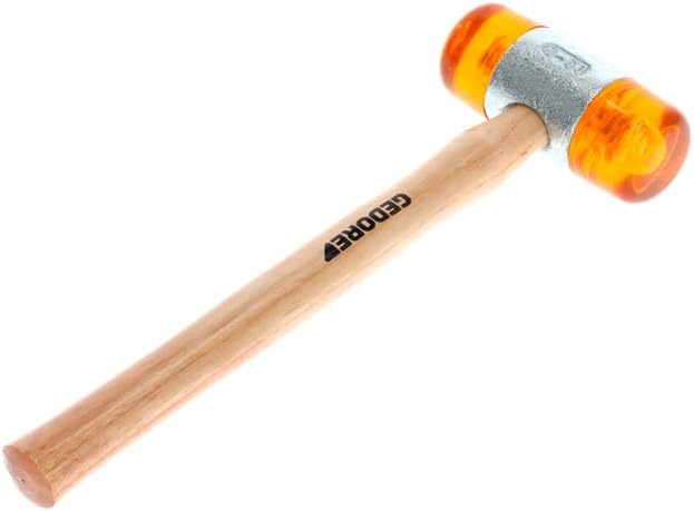GEDORE Plastikhammer, Ø 50 mm, Auswechselbare Köpfe aus Cellulose-Acetat, Robuster Stiel aus Esche K
