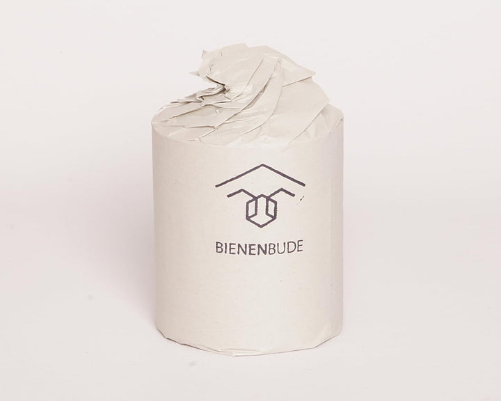 BienenBude I Bienenwachskerze I 1 Stück 10 x 8 cm I Handgefertigte Stumpenkerze I Direkt vom Imker