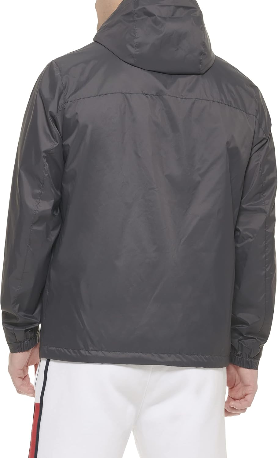 Tommy Hilfiger Herren Lightweight Breathable Waterproof Hooded Rain Jacket Regenmantel XS anthrazit,