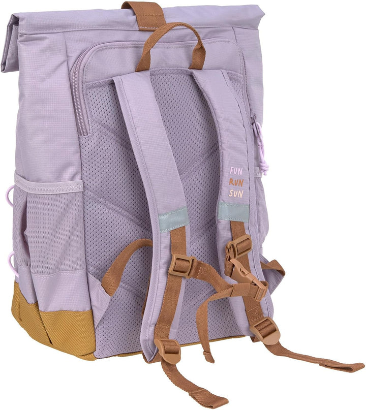 LÄSSIG Kinderrucksack mit Brustgurt, wasserabweisend, 12-15 Liter/Medium Rolltop Backpack Little Gan
