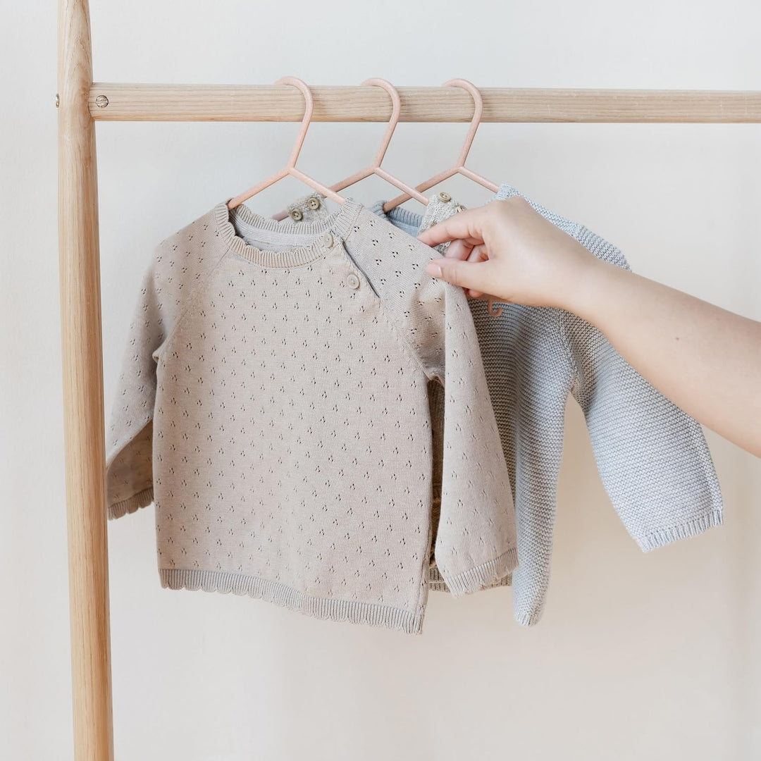3 Sprouts - Kleiderbügel für Kinder – Baby und Kleinkinderkleidung - Nachhaltige Kleiderbügel aus We