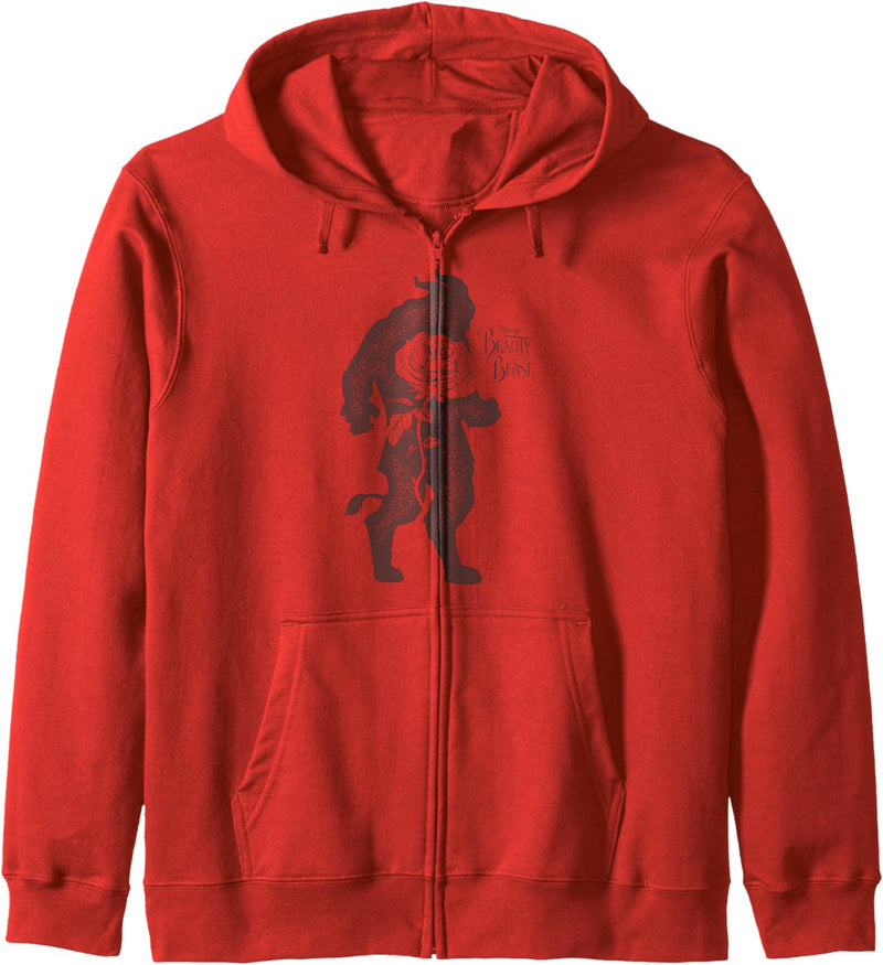 Disney Beauty & The Beast Grungy Silhouette Kapuzenjacke