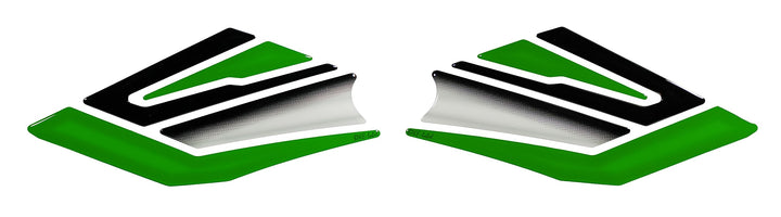Tankpad Seitentank Pad Tankschutz Grün kompatibel für Kawasaki Z125 X801400VA Kniepad - 1, Kniepad -