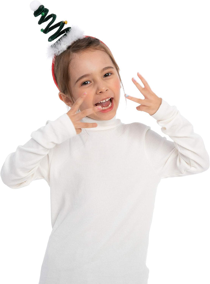 JOYIN 12 Packungen Weihnachts-Stirnbänder mit verschiedenen Designs, Weihnachts-Kopfbedeckungen, Fei