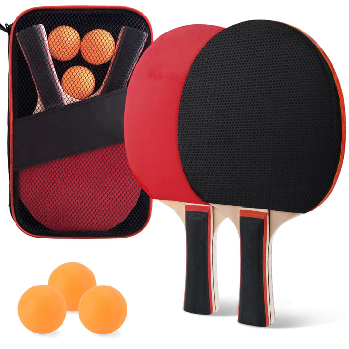 Premium Tischtennis Schläger Set,Professionel Tischtennis Set mit 2 Tischtennisschlägern,3 Tischtenn