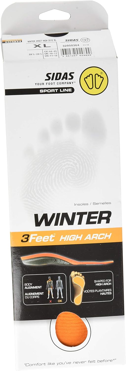 Sidas 3feet Winter High-einlegesohlen Sohlen L Orange, L Orange