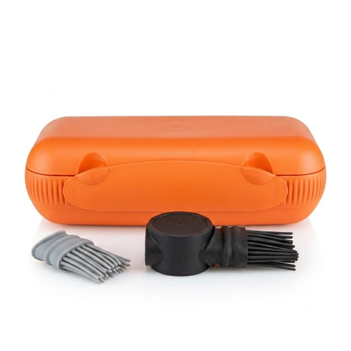 Tupperware Kolumbus Brotdose orange lunchbox brotbox (inkl. 1x Schlüsselanhänger Zufällig)