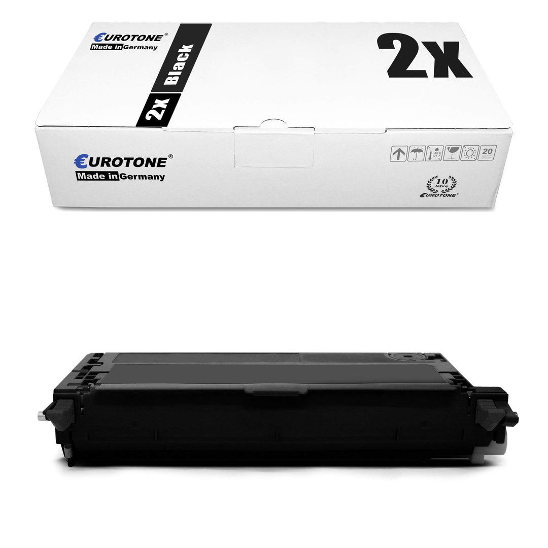 Eurotone 2X Toner mit 50% mehr Leistung für Epson Aculaser C2800 DN DTN N ersetzen Epson Schwarze Bl