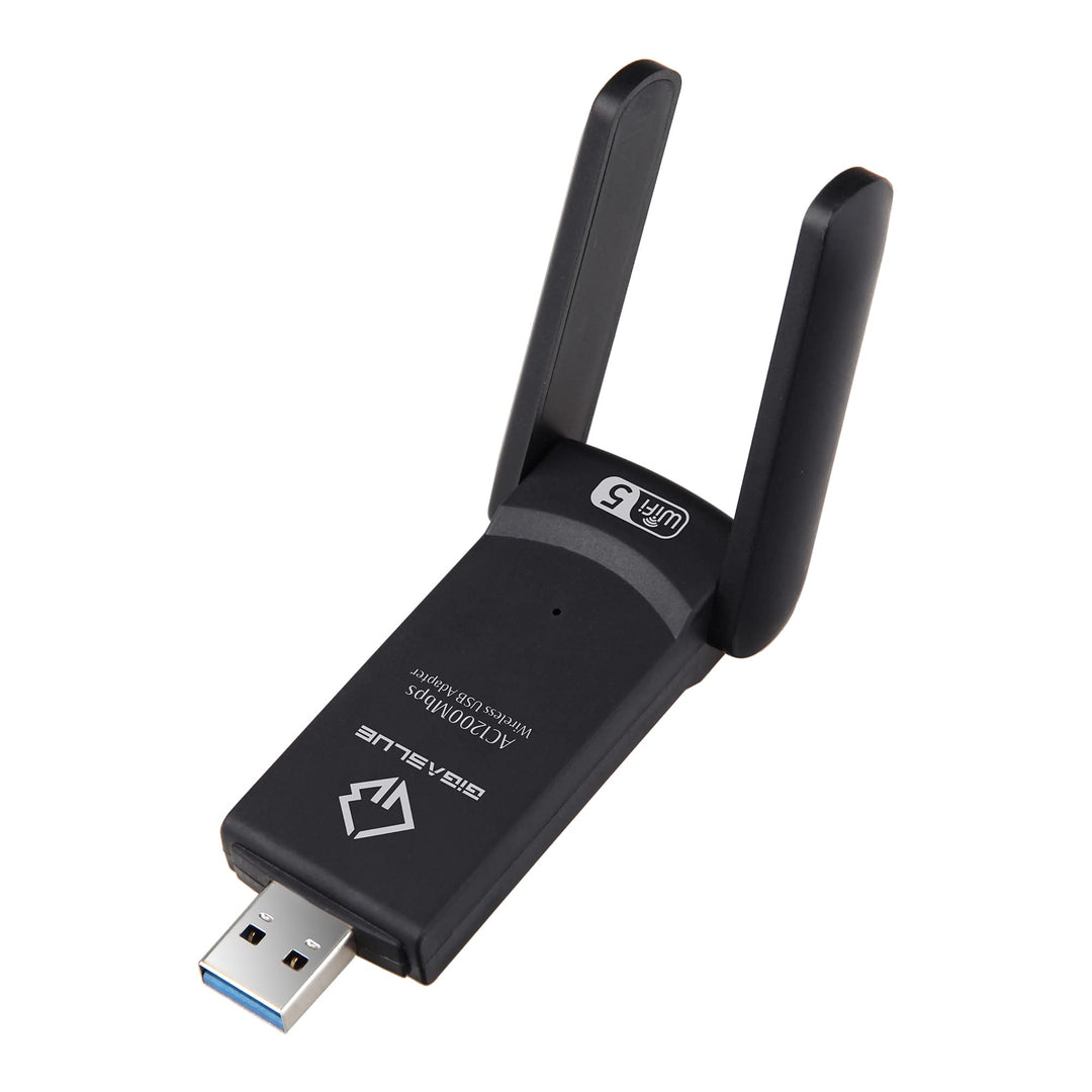GigaBlue Ultra 1200Mbps W-LAN 2.4 &amp; 5 GHz USB 3.0 WiFi Dual Band Adapter 5GHz+2.4GHz 2x5 dBi High Sp