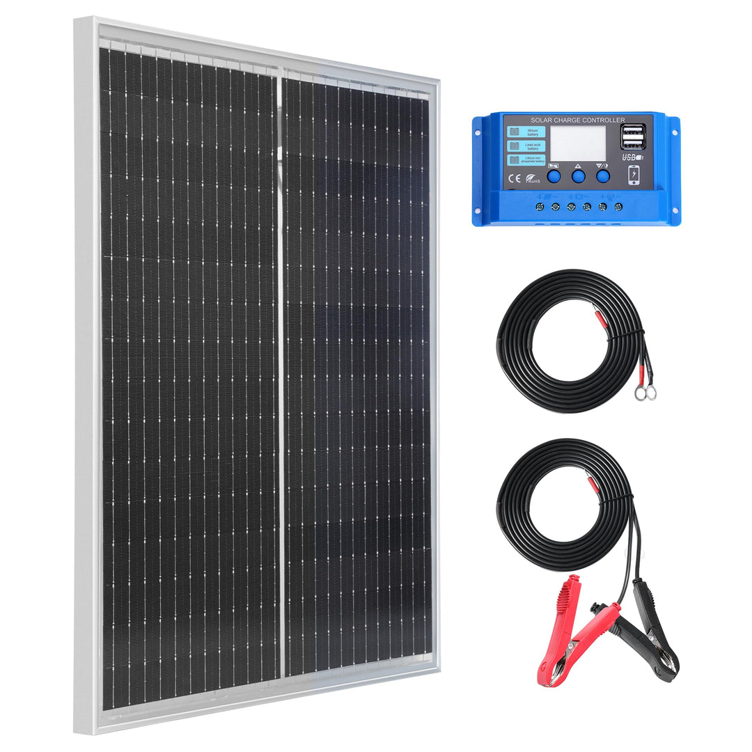 Nicesolar 50W Mono Solarpanel Kit 12V Monokristallines Solarmodule System-set Solaranlage Komplettse