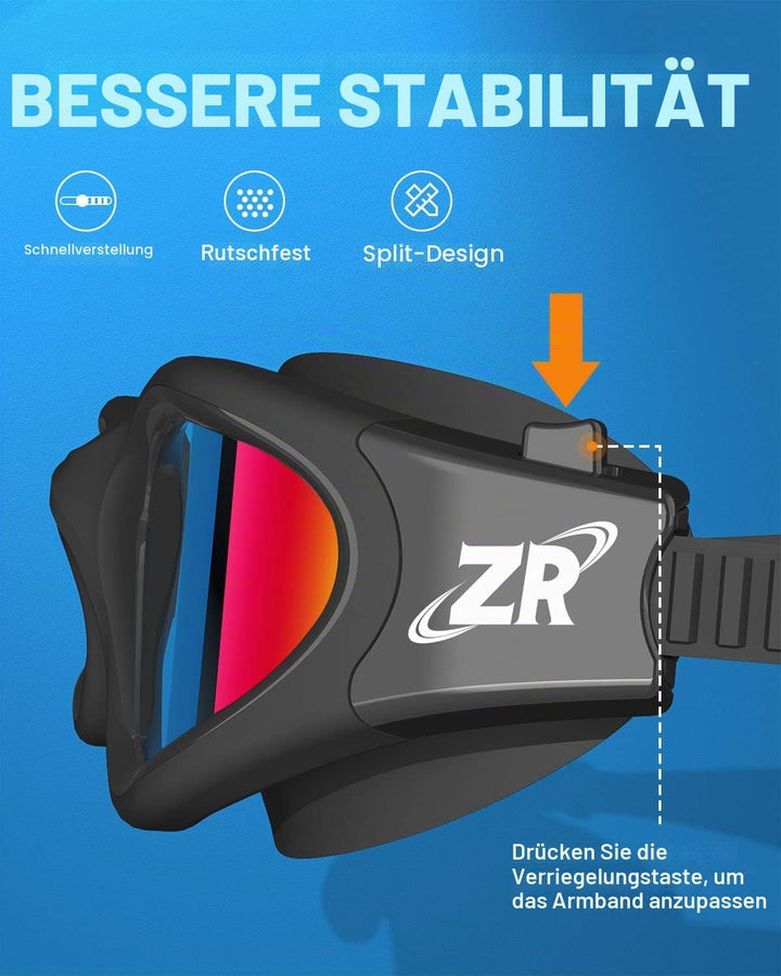 ZIONOR G1 - Polarisierte Schwimmbrille für Unisex und Erwachsene und Damen, beschlagfrei, 100% UV-Sc