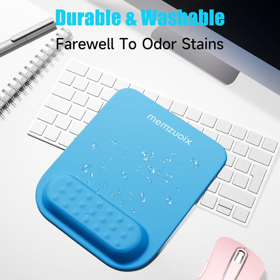 memzuoix Ergonomische Mauspad mit Handgelenkstütze, Premium Memory Foam Polsterung zur Schmerzlinder